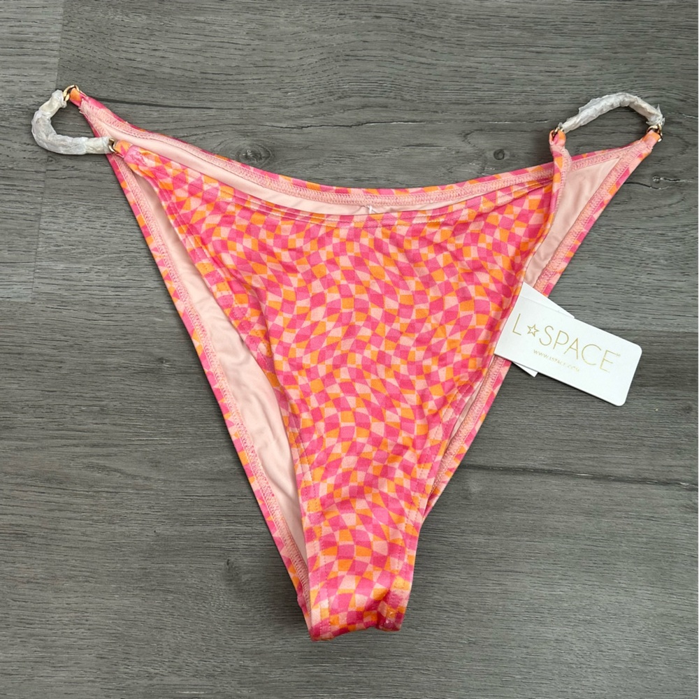 L*SPACE van damme Bikini Swimsuit Bottom Bitsy Heat Waves size xl‎ women’s